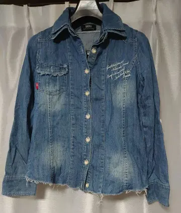 데님 자켓 캐주얼 자수 포함