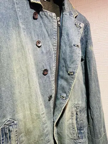 00s y2k archive Destroy denim jacket L