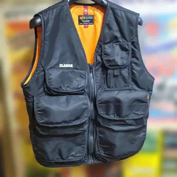 ALPHA INDUSTRIES 블랙 베스트 XL X-LARGE