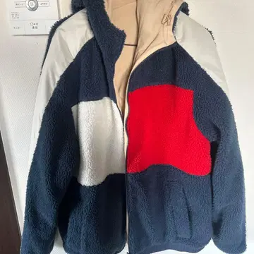 TOMMY JEANS 플리스 자켓 리버서블