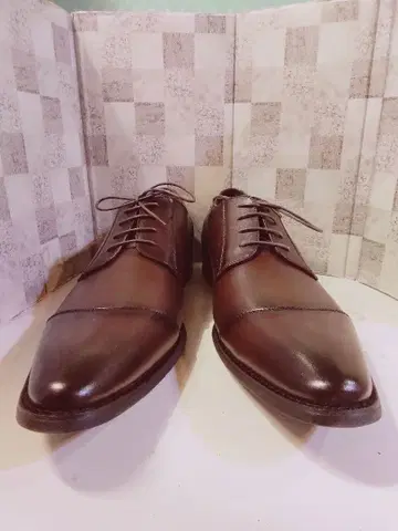 미사용품 KANZAN 브라운 가죽 신발 30cm