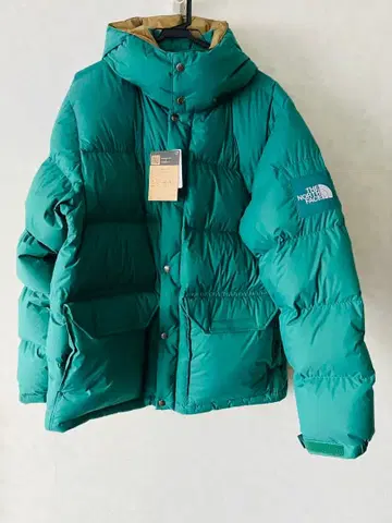 미사용 새상품 The North Face 그린 다운 자켓