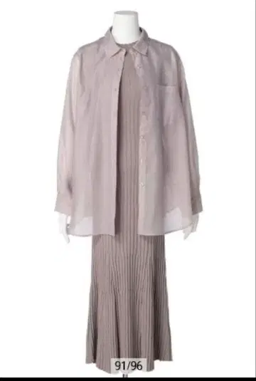 아푸와이저 리셰 시어 셔츠 SET 니트 원피스