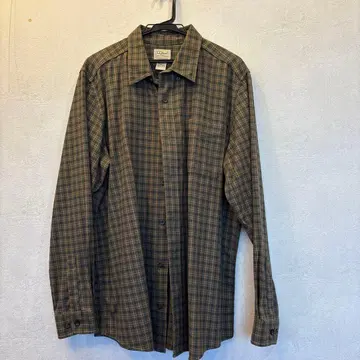 L.L.Bean 체크 무늬 플란넬 셔츠 XL