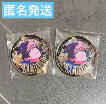 도쿄 디반카 프리미엄 메탈 캔뱃지 카가미 스바루 2점