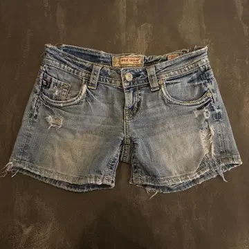 MEK DENIM 데미지 가공 데님 숏팬츠