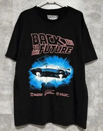 [ 공식 ] 백 투 더 퓨처 무비 T 블랙 XL