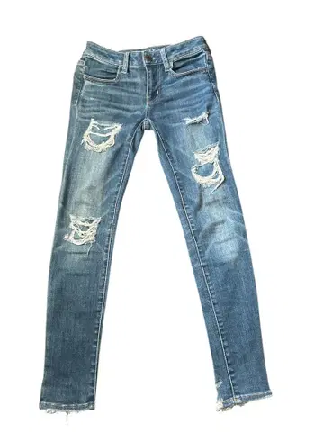 AMERICAN EAGLE 스키니 청바지 데미지 가공