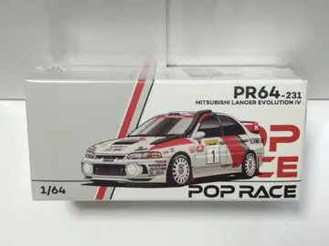 팝 레이스 1/64 미쓰비시 랜서 에볼루션 IV 사파리 랠리 케냐