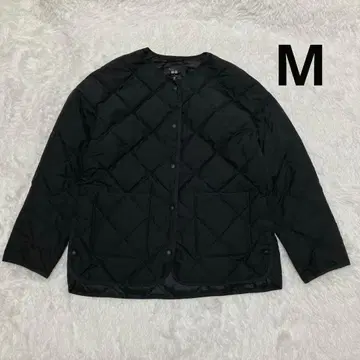 새상품급 UNIQLO 유니클로 퍼프 테크 릴랙스 자켓 M 사이즈 블랙