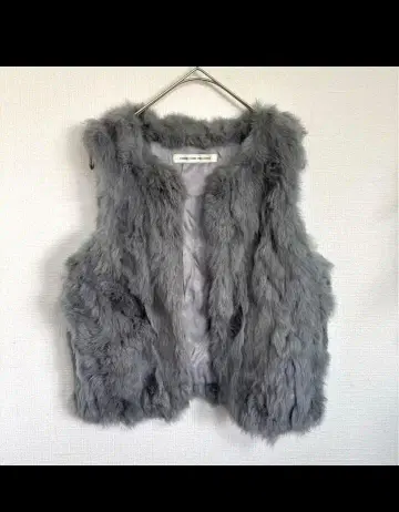 GREEN LEBEL RELAXING 퍼 베스트 S 사이즈