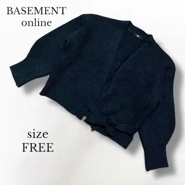 [ BASMENT online ] 블랙 가디건 프리 사이즈