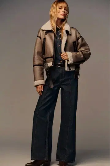 ZARA 숏 더블 페이스 자켓