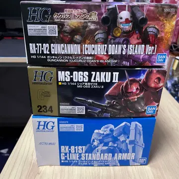 HG 건담 프라모델 3종 세트