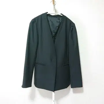 TONAL 토날 울라이크 스트레치 노카라 자켓 블랙