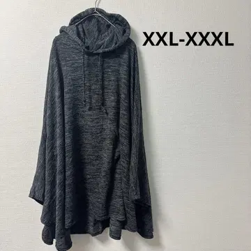 새상품급 여성용 다크 그레이 판초 [ XXL-XXXL ]