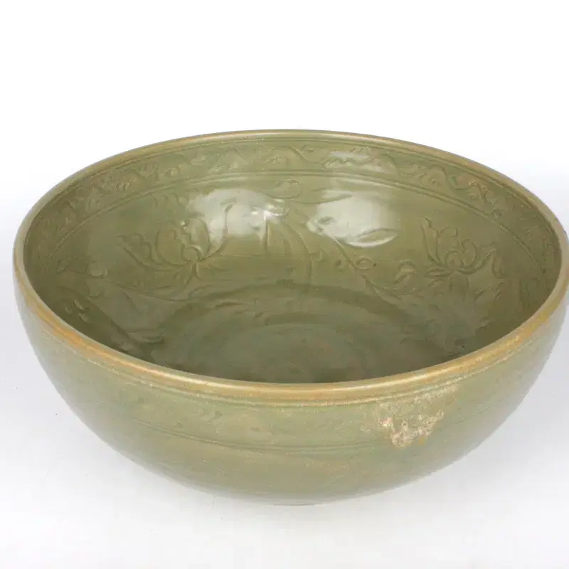 Yongcheon Ware Peony Pattern Large Bowl