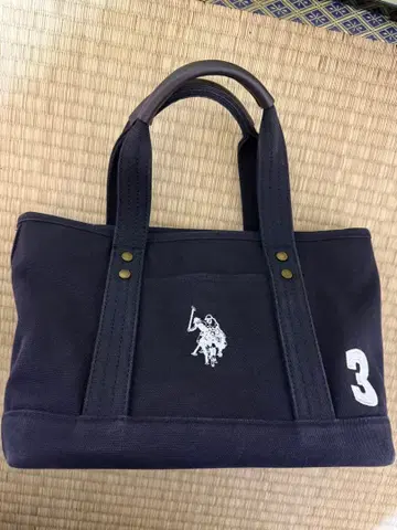[ US.POLO ] 네이비 토트백