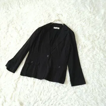 CORDIER 코르디아 테일러드 자켓 40/L 포켓 있음 블랙 얇은 소재