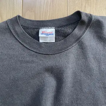 90s 헤인즈 맨투맨 트레이닝복 XL 블랙 무지