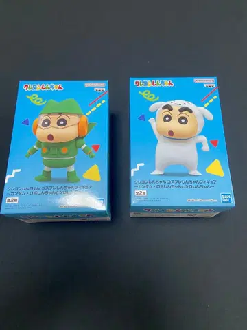 짱구는 못말려(크레용 신짱) 코스프레 피규어 칸담 로보 시로 2체 세트