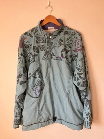 레어 Reebok 그래픽 프린트 자켓