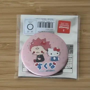 주술회전 시부야 사변 x 산리오 스쿠나 x 헬로키티 매트 가공 캔뱃지