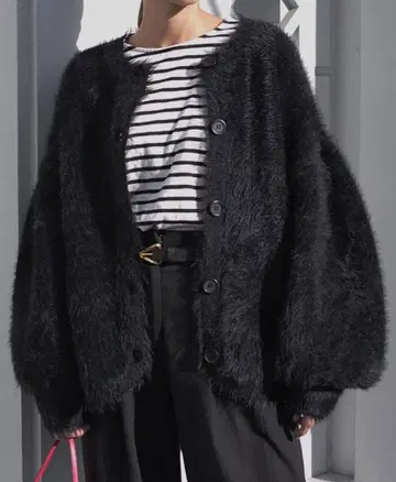 room306contemporary 샤기 니트 가디건