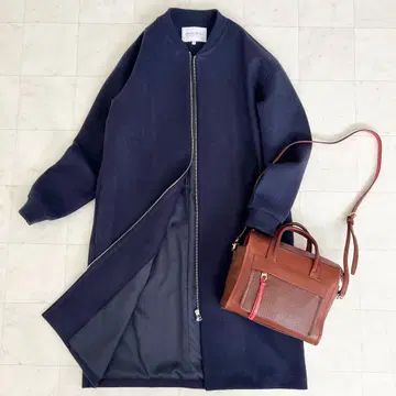 유나이티드 애로우즈 롱 블루종 자켓 코트 워크 네이비 36 아우터