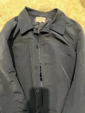 네이비 스텐카라 코트