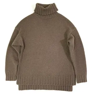 슬론 니트 스웨터 지롱 라무 캐시미어 터틀넥 브라운 M