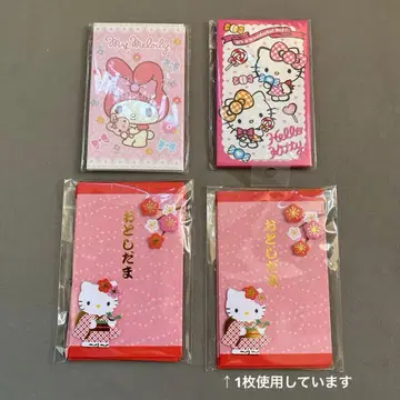 헬로키티 마이멜로디 복주머니 4개 세트