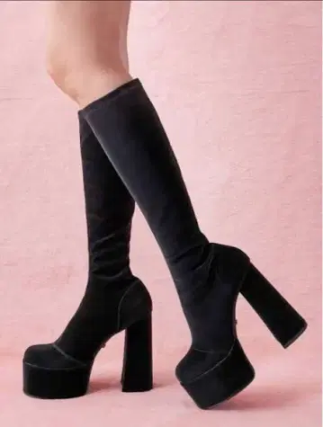 Darich 울트라 스트레치 가죽 롱 부츠