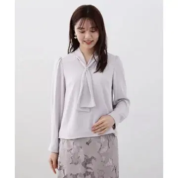 [ 새상품 ] 프로포션 바디 드레싱 반지 보타이 블라우스 S