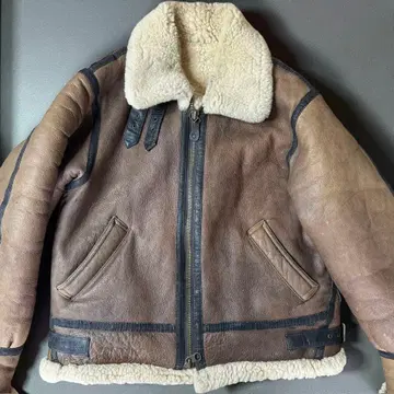 L B-3 플라이트 자켓 무스탕 자켓 브라운