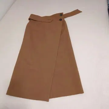 새상품급 브라운 랩 스타일 롱 스커트
