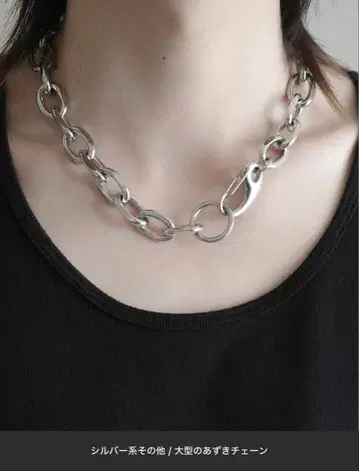 [ KUUUPY ] 써지컬 스테인리스 반지 후크 목걸이 실버계 기타