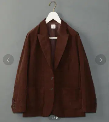 roku 6 코듀로이 자켓 브라운