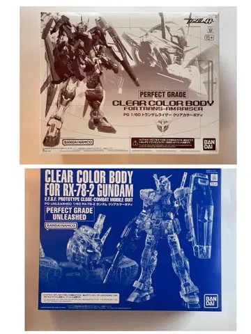 PG 1/60 트랜잠 라이저 RX-78-2 클리어 컬러 바디