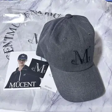 미사용 새상품 mucent 무센트 그레이 캡 데님