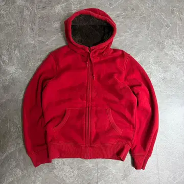 00s UNIQLO 집업 후디 지퍼 후드티 레드 y2k
