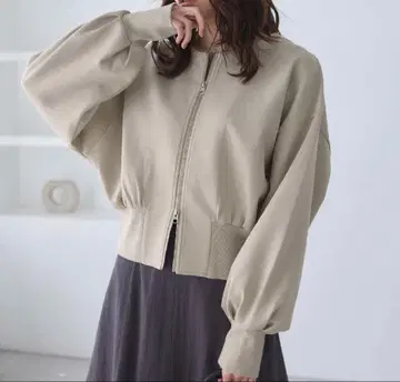 W-ZIP 돌먼 컷 가디건