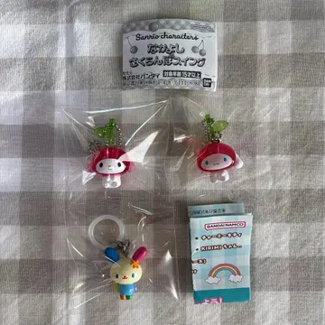 산리오 가챠가챠 메지루시 액세서리 체리 우사하나 시나모롤