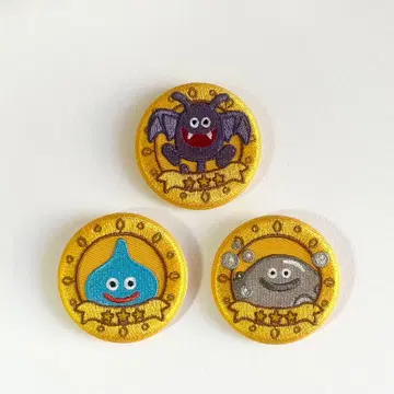 드래곤 퀘스트 X 온라인 배틀 로드 자수 몬스터 배지 3개 세트