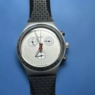 스와치 IRONY TIME CUT ALUMINUM 크로노그래프 하자품