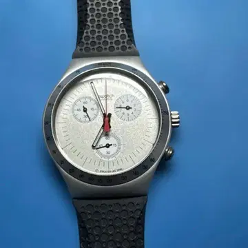 스와치 IRONY TIME CUT ALUMINUM 크로노그래프 하자품