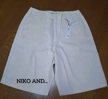 미사용 새상품 NIKO AND - 내추럴 숏팬츠 사이즈 4