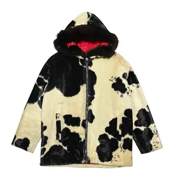 60s 화이트스타그 whitestag 빈티지 소 패턴 cow 하프 코트