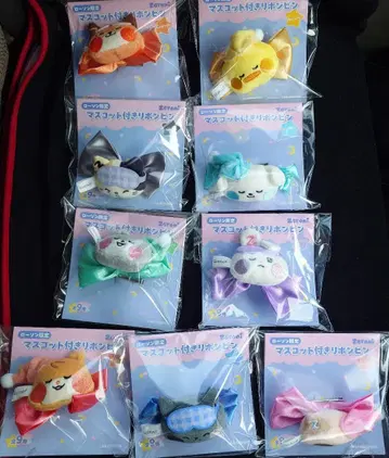 zeroni 마스코트 부착 리본 핀 9종 컴프 세트 로손