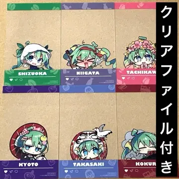 멜론북스 메론쨩 SNS풍 클리어 카드 6종, 클리어 파일